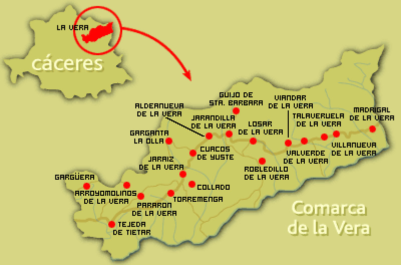 ¿Cómo llegar a Viandar de la Vera?